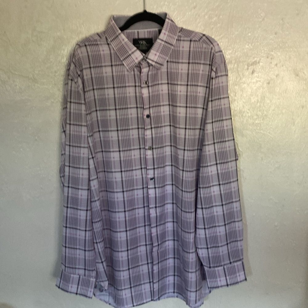 WRK purple and White Button Down Shirt WRK size 18